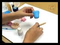 Casa do Artes�o - Aula b�sica de Biscuit - Florzinha
