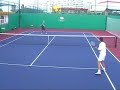 Tennis Warm Up Drill -- Cross and Alternate Tennis Warm Up Drill -- Cross and Alternate