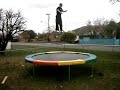 First ever double backflip attempt on trampoline