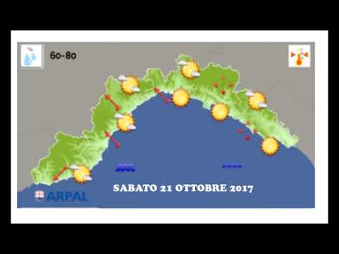 PREVISIONI METEO DI VENERDI' 20 OTTOBRE 2017