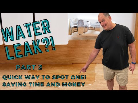 how to detect water leak behind drywall