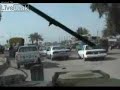 Impatient US soldiers in Iraq smash car window Impatient US soldiers in Iraq smash car window