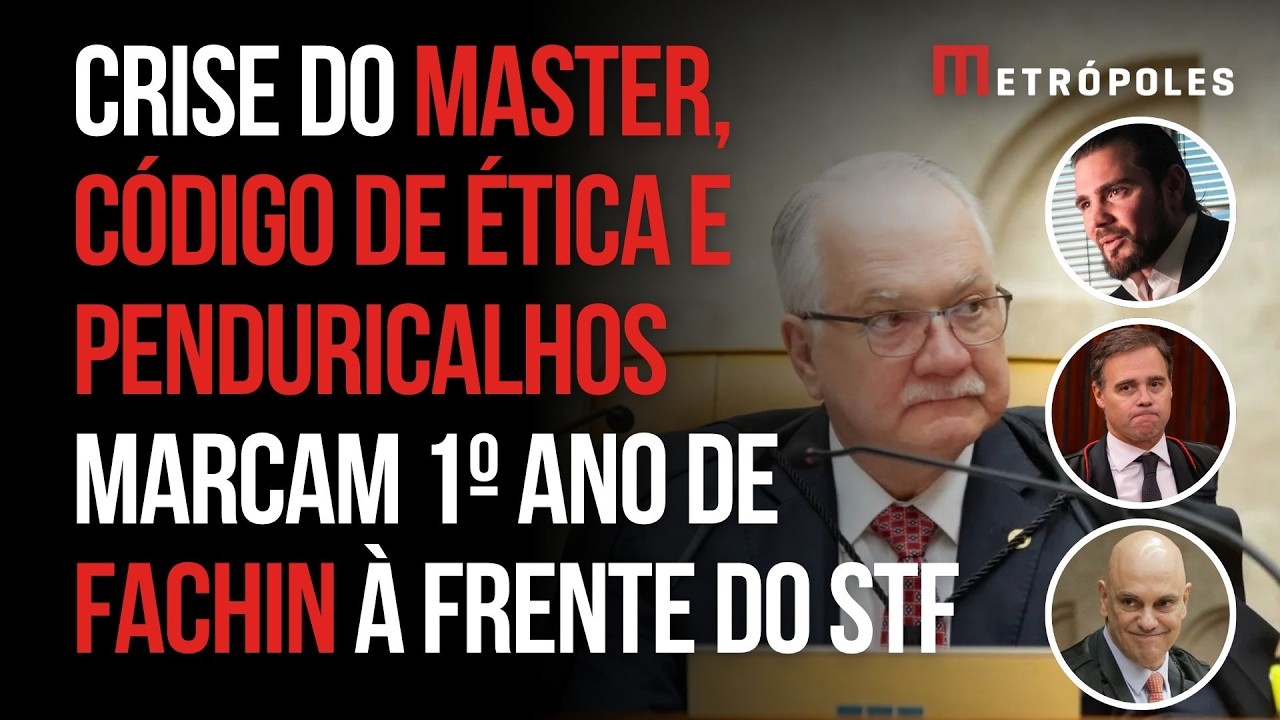 Edson Fachin completa um ano como presidente do STF em meio à crise institucional