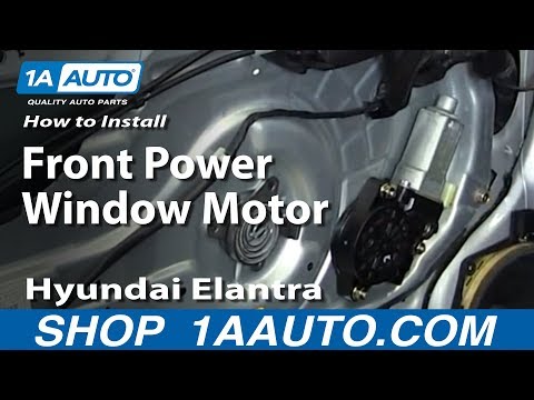 How To Install Replace Front Power Window Motor 2001-06 Hyundai Elantra