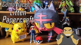 Tutorial - Litten Papercraft