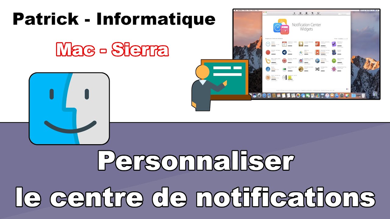 Personnaliser centre notifications