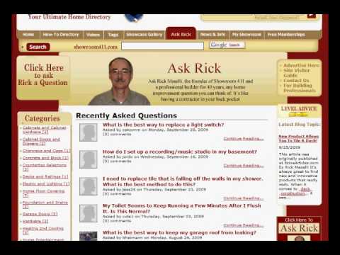 Home Owners Can Ask Rick the Contractor any DIY Home Improvement Question and Get a Professional Answer and Advice for F…