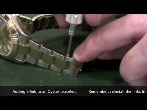 how to adjust rolex band