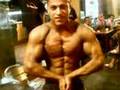 Libyan bodybuilders posing outdoors