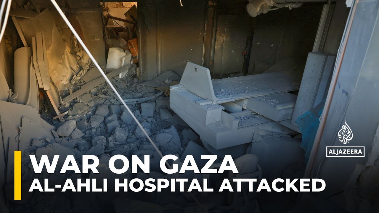 ‘Severe destruction’ at al-Ahli Hospital after Israeli attack