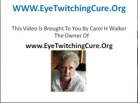 how to cure twitching eye