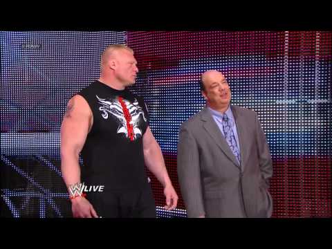Triple H and Brock Lesnar go face-to-face: Raw, May 13, 2013