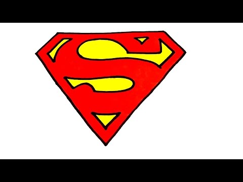 how to draw superman logo
