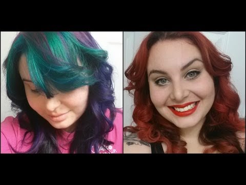 how to go purple from red hair