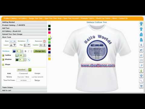 Custom T-Shirts Creator and Shirt Maker Application Tool by CBSAlliance.com Custom T-Shirts Creator and Shirt Maker Application Tool by CBSAlliance.com