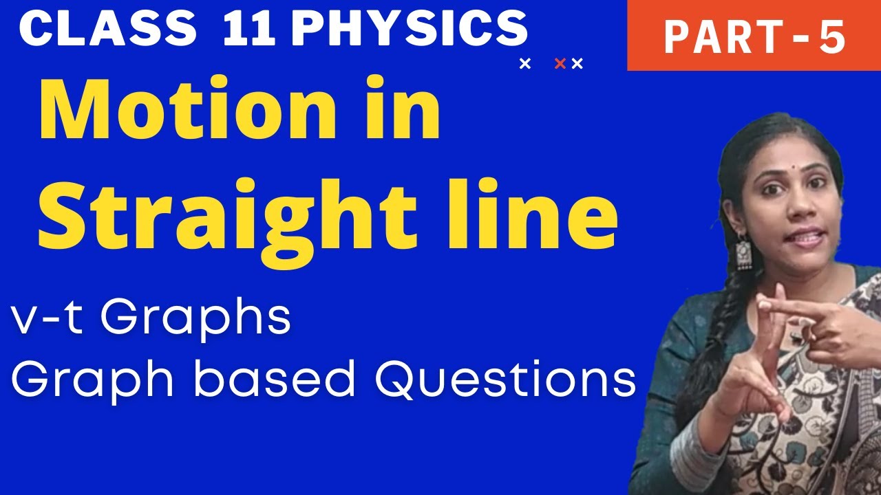 Motion in Straight line class 11 physics| v-t graphs | Problems on V-t graphs