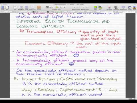 how to define efficiency in economics