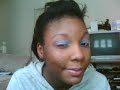 purple n teal eye