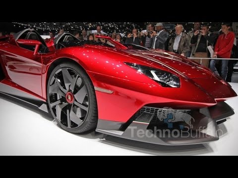 jon4lakers - Lamborghini Aventador J 1st Look! It's not often you get to touch a $2.8 million Lamborghini that lacks a windshield, but here in Geneva, Switzerland, Techno...