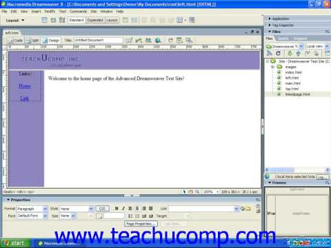 Dreamweaver Tutorial Cascading Style Sheets (CSS) Adobe Training Lesson 10.1