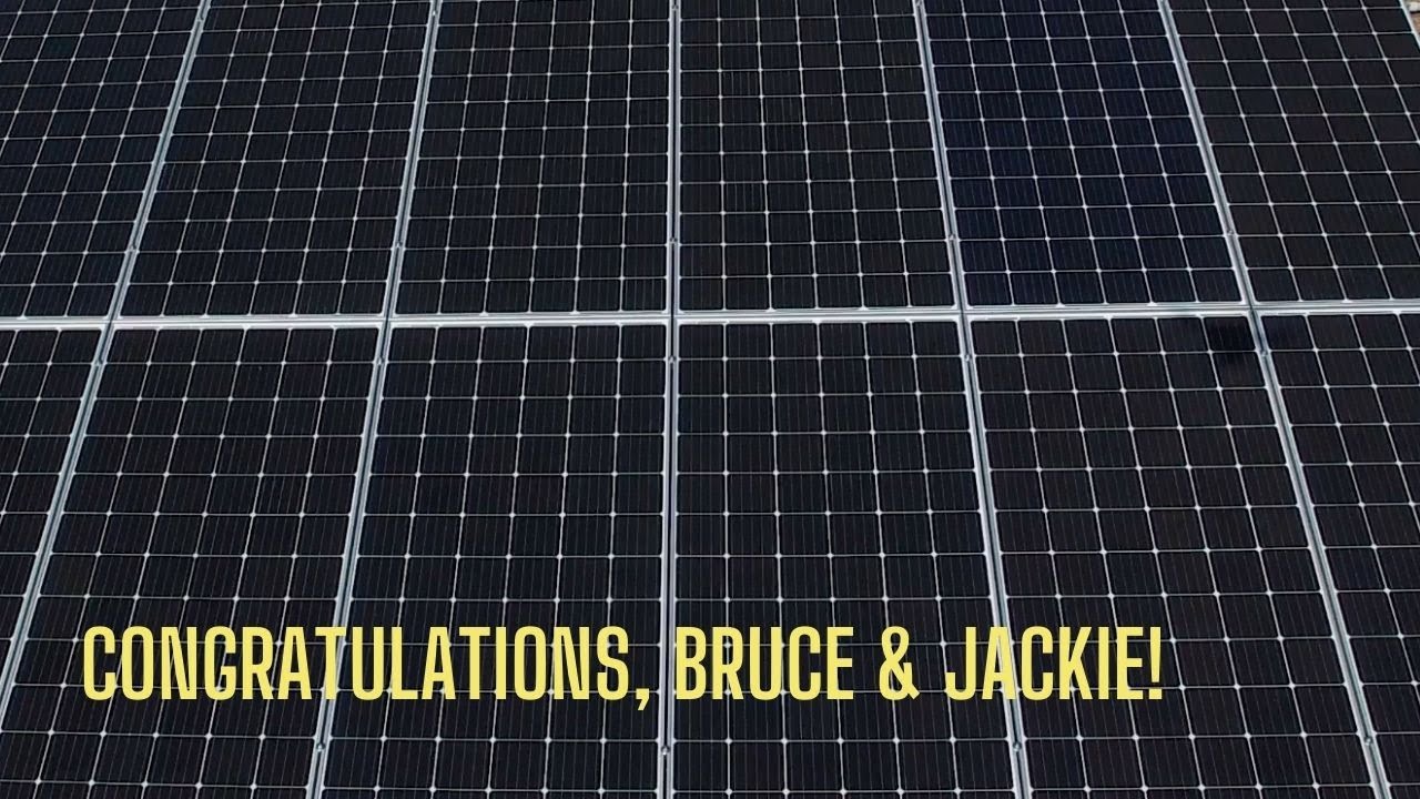 Congrats, Bruce & Jackie!