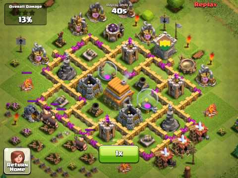 lvl - This video shows how a good Town Hall Level 6 defensive structure survives an average attack. This is attack 1. See other attacks: Attack 1: You Are Here Att...
