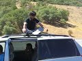 Viki on the car - in SFO