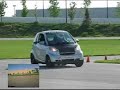smart car racing on dry skid pad, 0.798 G\