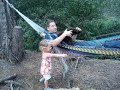 Ariella & Daddy in the hammock