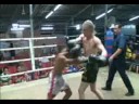 Shane from Boston .. 1st Thai Boxing  Fight -  Thailand