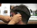 How to cut mens hair : cutting the hair line for mens haircuts