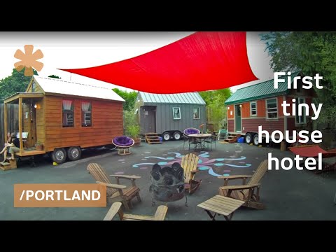 hotel - Deb Delman and Kol Peterson love tiny homes: she's spent the past couple decades living in a converted garage, a yurt, a tiny unelectrified cabin; he studied...