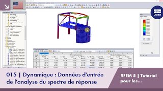 Tutoriel RFEM 5 pour les étudiants | 015 Dynamique: Analyse du spectre de réponse | Données d'entrée