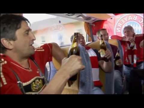 Bayern Munich fans load up with beer for their Champions League journey