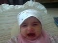 طفلة تبكي من سماع موسيقى حزينةbaby crying When she hear a sad music