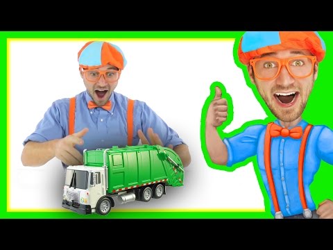 Garbage Truck with Blippi Toys | Educational Toy Videos for Children
