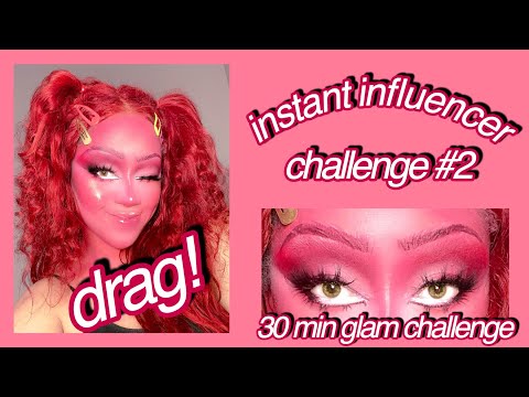 i tried drag makeup? (instant influencer challenge ep. 2)