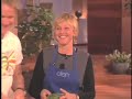 Ellen gets a lesson in the kitchen