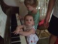 Sydney and Audrey Playing Piano, July 2008