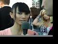 bai ling talks with matthew schellhas at the celebrity vault art gallery
