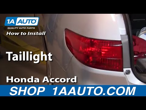 How To Install Replace Taillight Honda Accord Sedan 4 door 03-05 1AAuto.com