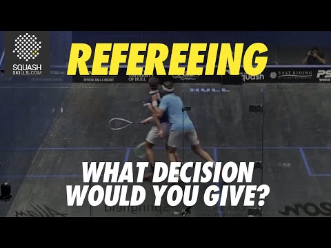 Squash Refereeing: Masotti v ElShorbagy - No Let