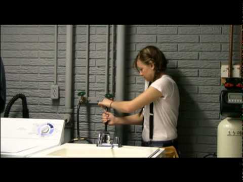 how to install a utility sink in basement