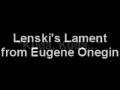 Andrew Richards sings first Lenski (2004; Audio Only)