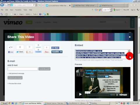 how to vimeo wordpress