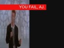 AJ falls. AJ falls.