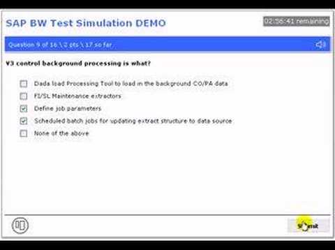 how to test sap bw