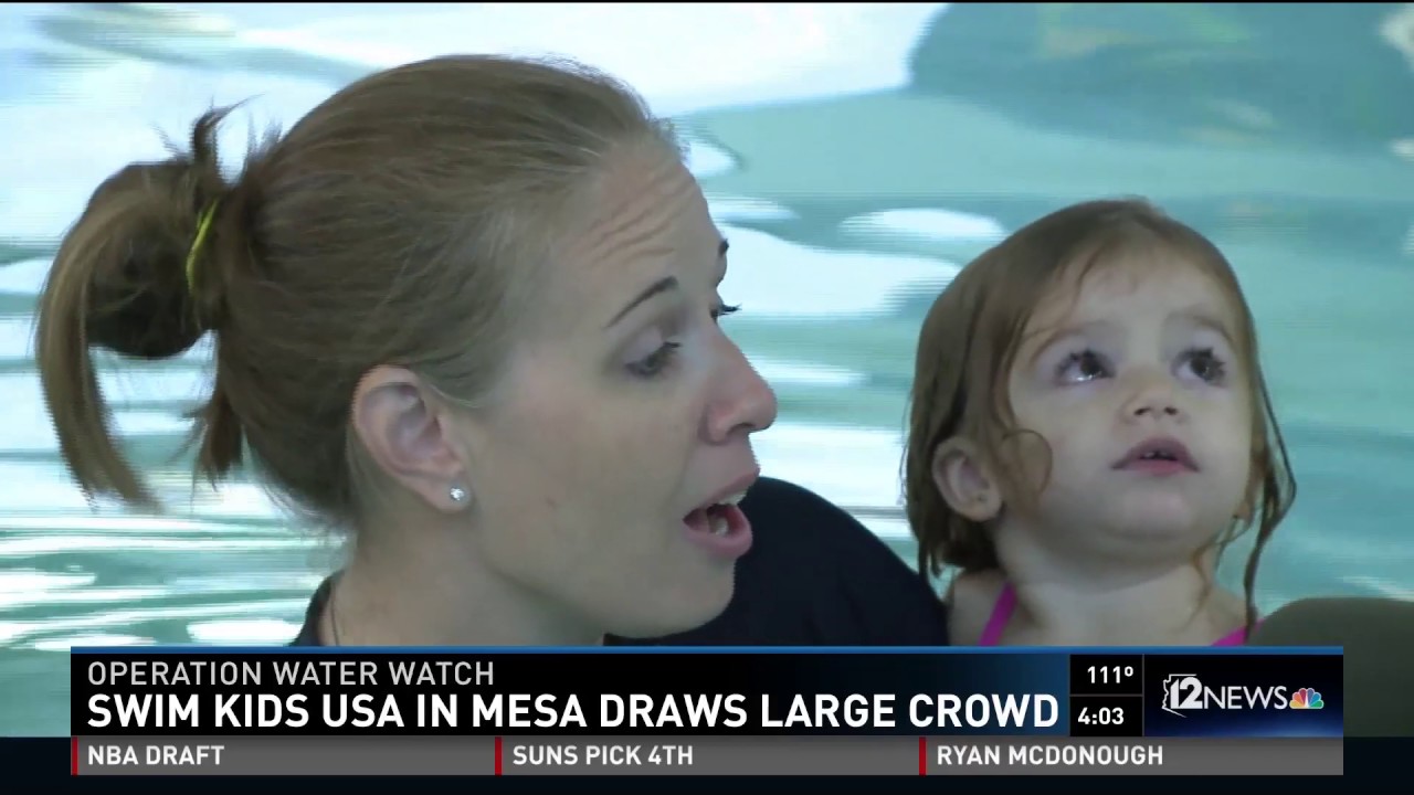 World's Largest Swim Lesson!   NBC 12 News Evening News