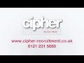 Cipher Recruitment Advert - Web / TV / Website / by Matthew Sparkes