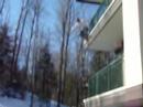 Framer jumps off third floor balcony